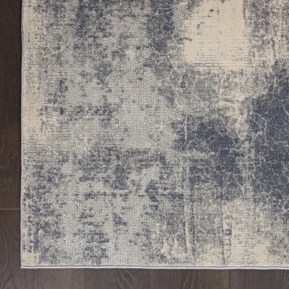 Rustic Textures Area Rug, Blue/Ivory, 3'11"X5'11". Picture 2