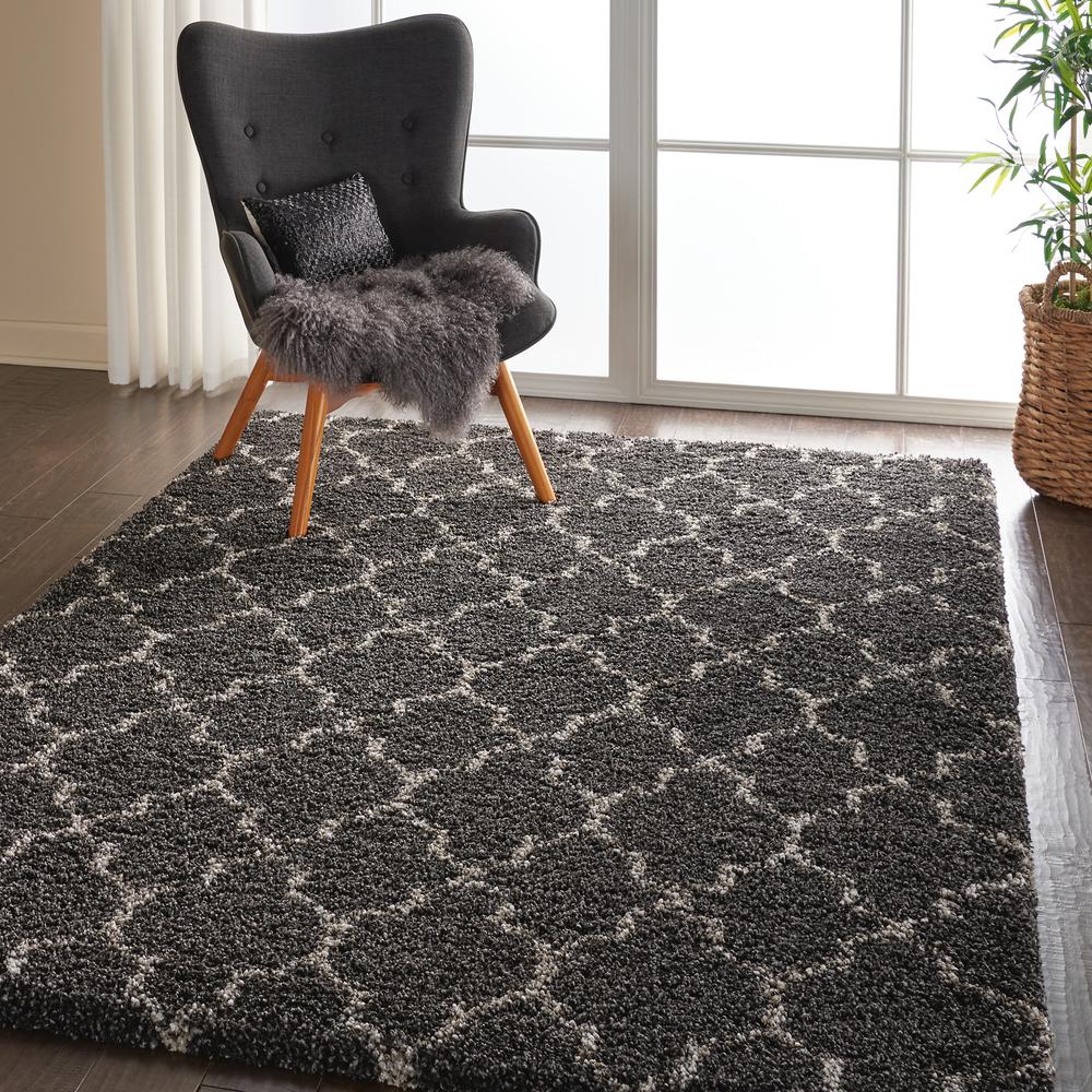 Amore Area Rug, Charcoal, 5'3" x 7'5". Picture 9
