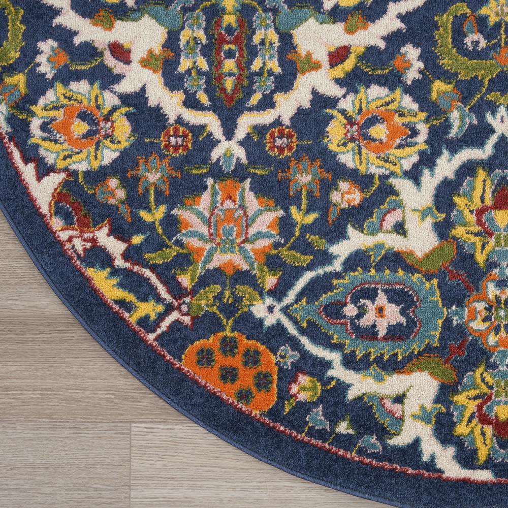 Bohemian Round Area Rug, 8' x Round. Picture 4