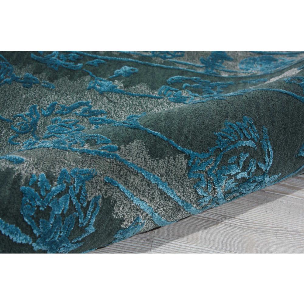 Opaline Area Rug, Charcoal/Blue, 2'3" x 8'. Picture 3