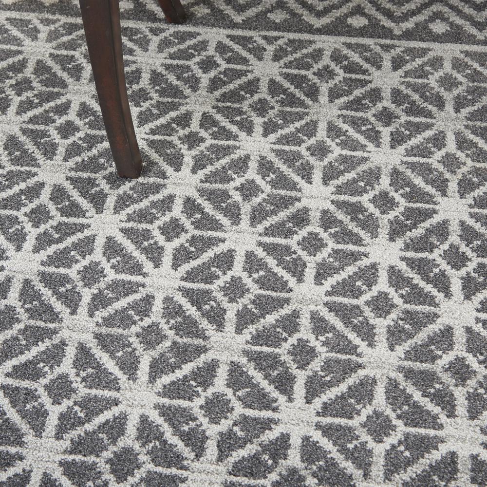 RYM02 Royal Moroccan Charcoal/Silver Area Rug- 6'7" x 9'6". Picture 8