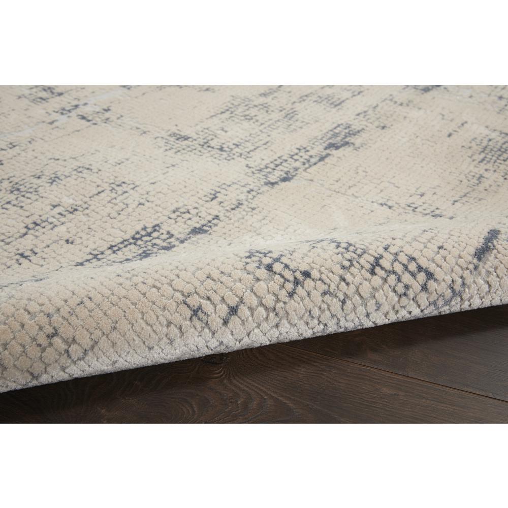 Rustic Textures Area Rug, Ivory/Blue, 5'3"X7'3". Picture 7