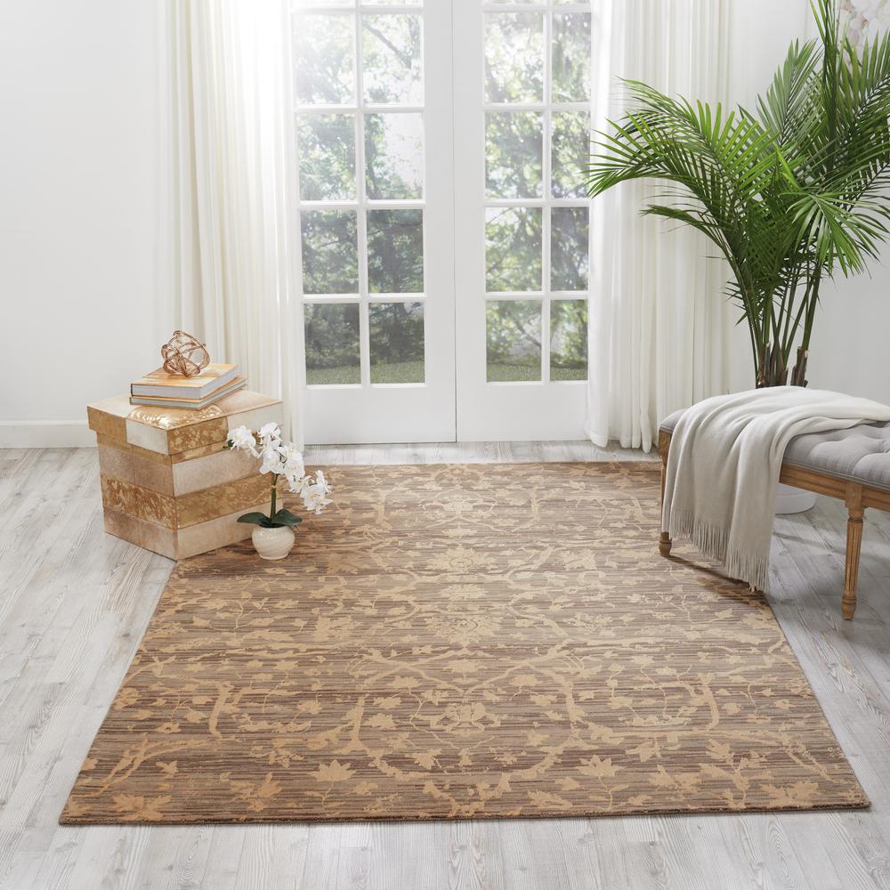 Silk Elements Area Rug, Taupe, 5'6" x 8'. Picture 2