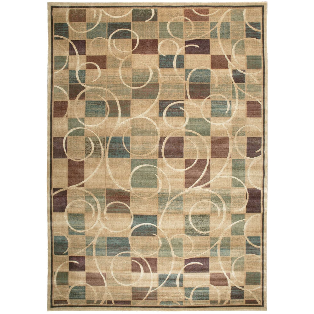 Expressions Area Rug, Beige, 9'6" x 13'6". The main picture.