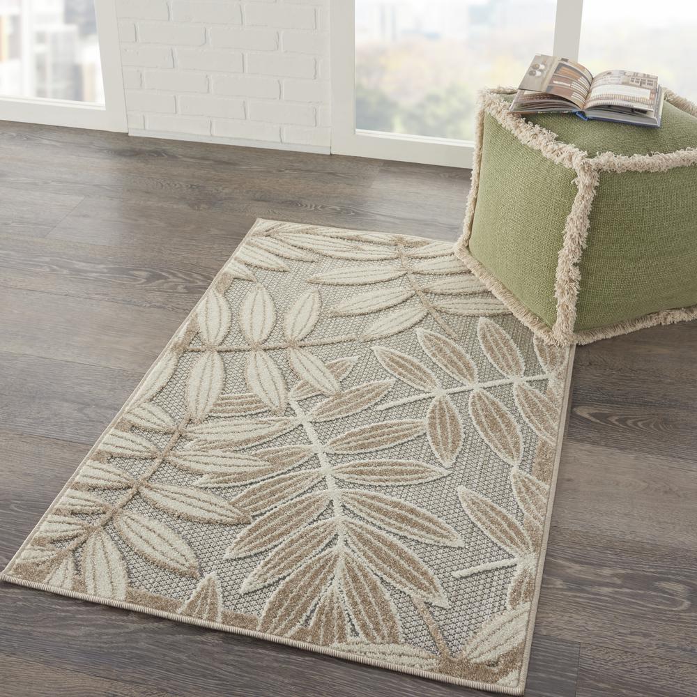 ALH18 Aloha Natural Area Rug- 2'8" x 4'. Picture 9