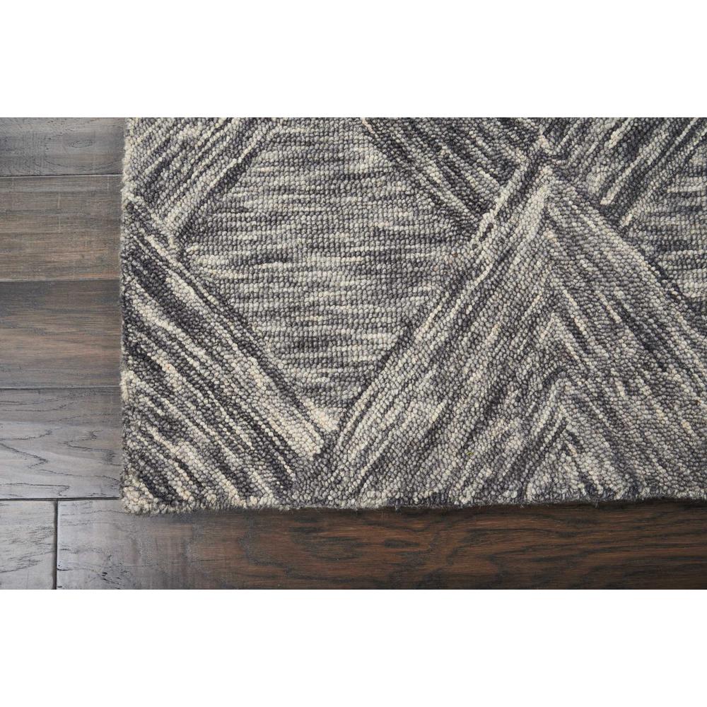 Linked Area Rug, Charcoal, 8' x 10'6". Picture 2
