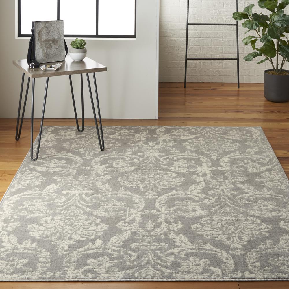 Jubilant Area Rug, Grey, 5'3" x 7'3". Picture 4