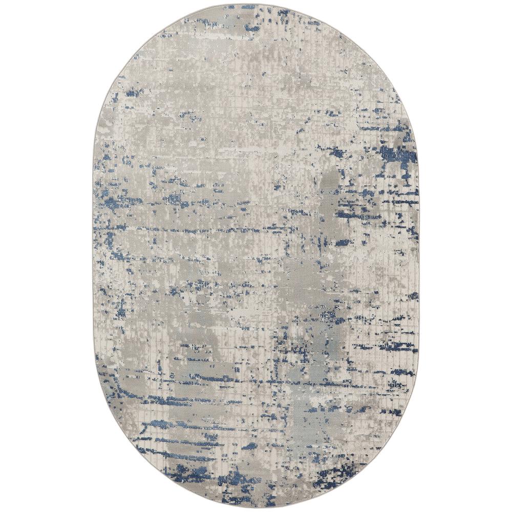 Modern Oval Area Rug, 5' x 8' Oval. Picture 1
