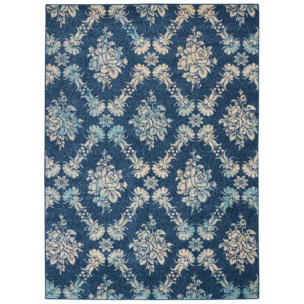 Tranquil Area Rug, Navy/Light Blue, 5'3" X 7'3". The main picture.
