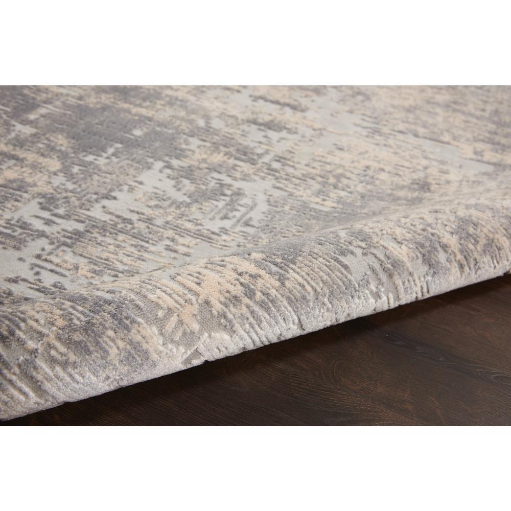 Rustic Textures Area Rug, Ivory/Silver, 5'3"X7'3". Picture 3