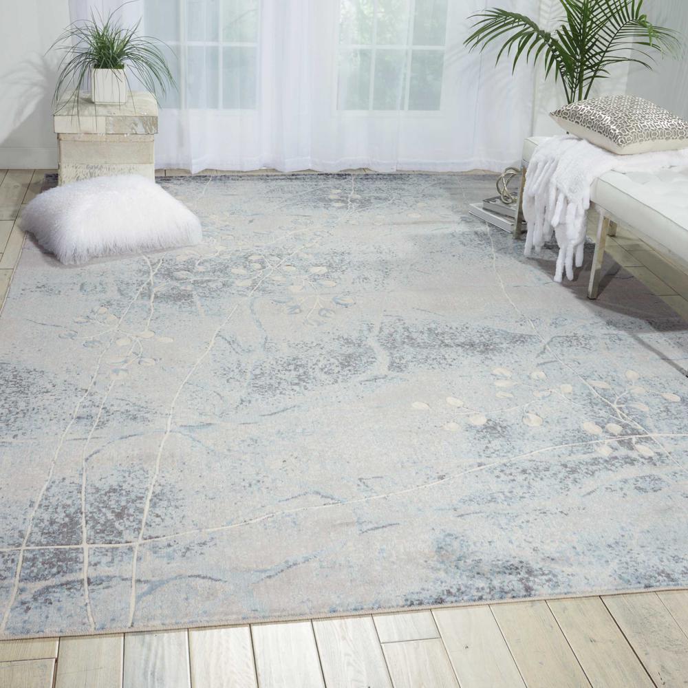 Nourison Somerset Silver/Blue Area Rug. Picture 4