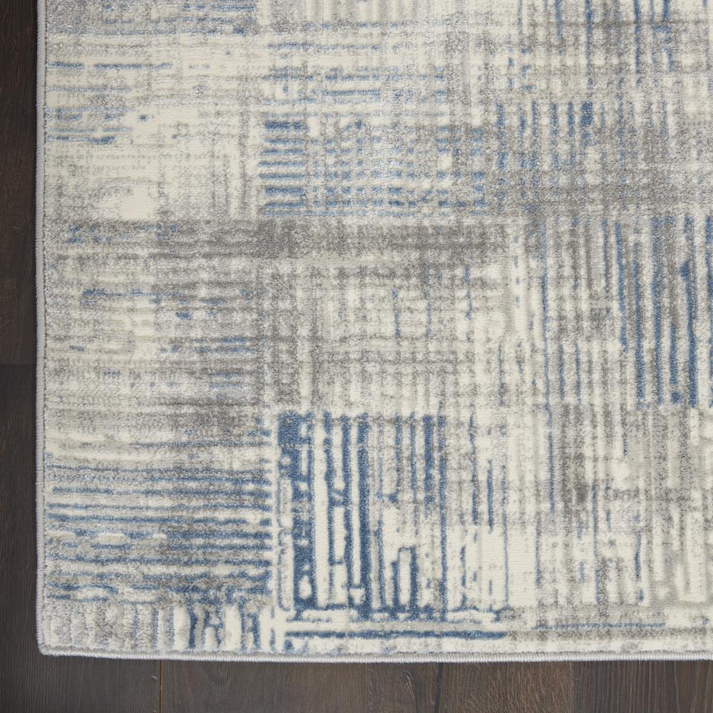 Solace Area Rug, Ivory/Grey/Blue, 2'3" x 7'3". Picture 2