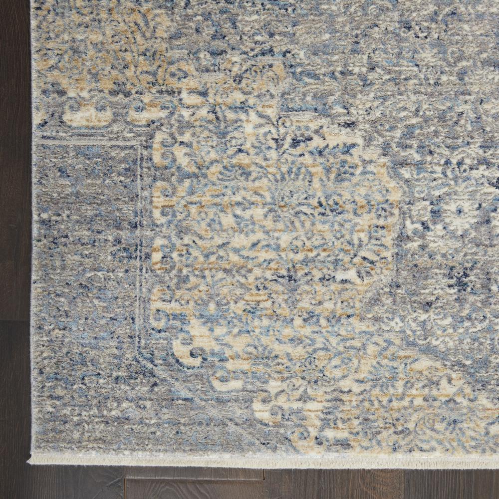 SLW04 Silken Weave Blue/Grey Area Rug- 7'10" x 10'2". Picture 4