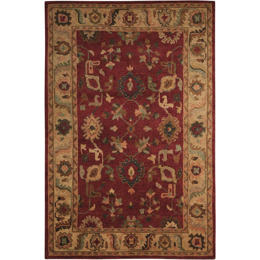 Tahoe Area Rug, Red, 5'6" x 8'6". The main picture.