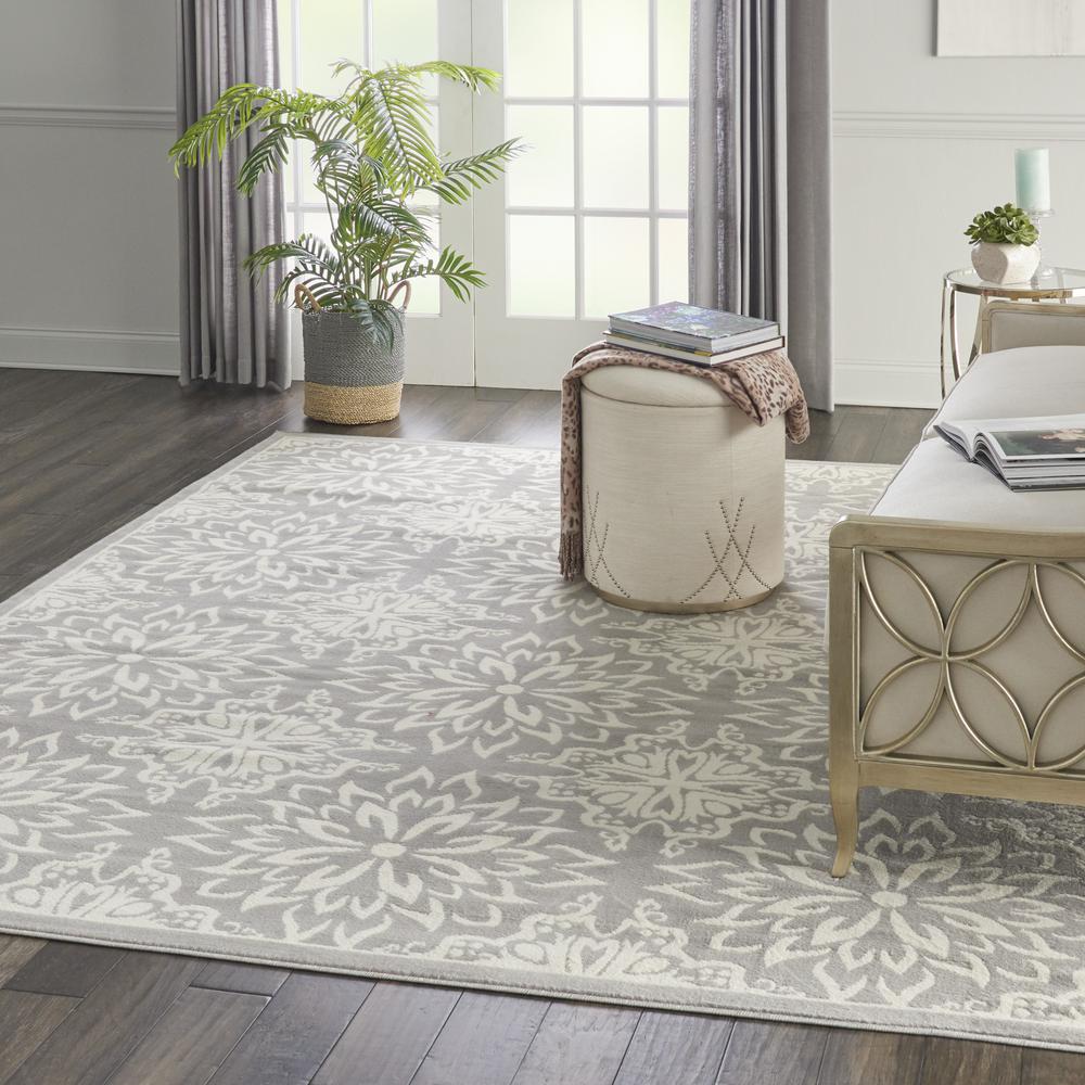 Jubilant Area Rug, Ivory/Grey, 7'10" x 9'10". Picture 6