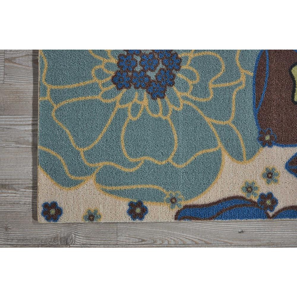 Home & Garden Area Rug, Light Blue, 2'3" x 8'. Picture 3