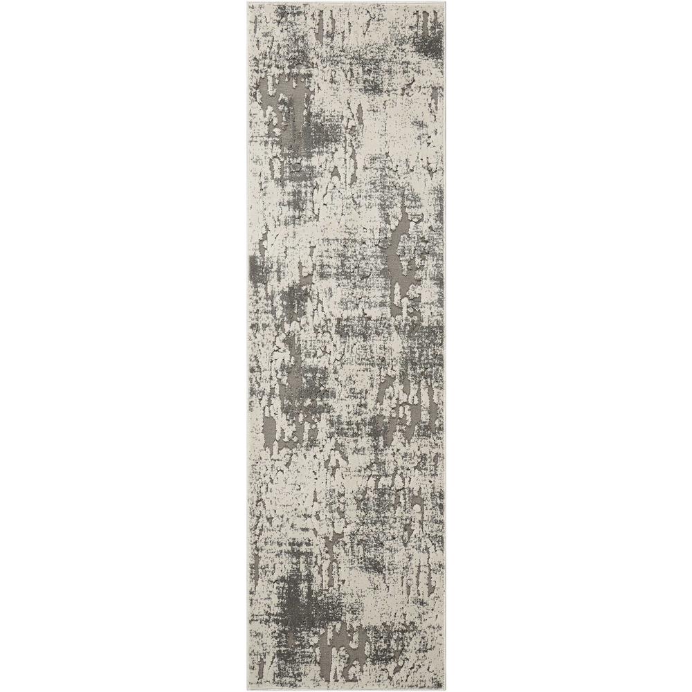 Gleam Area Rug, Ivory/Grey, 2'2" x 7'6". Picture 1