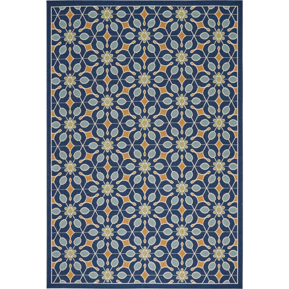Caribbean Area Rug, Navy, 7'10" x 10'6". Picture 1