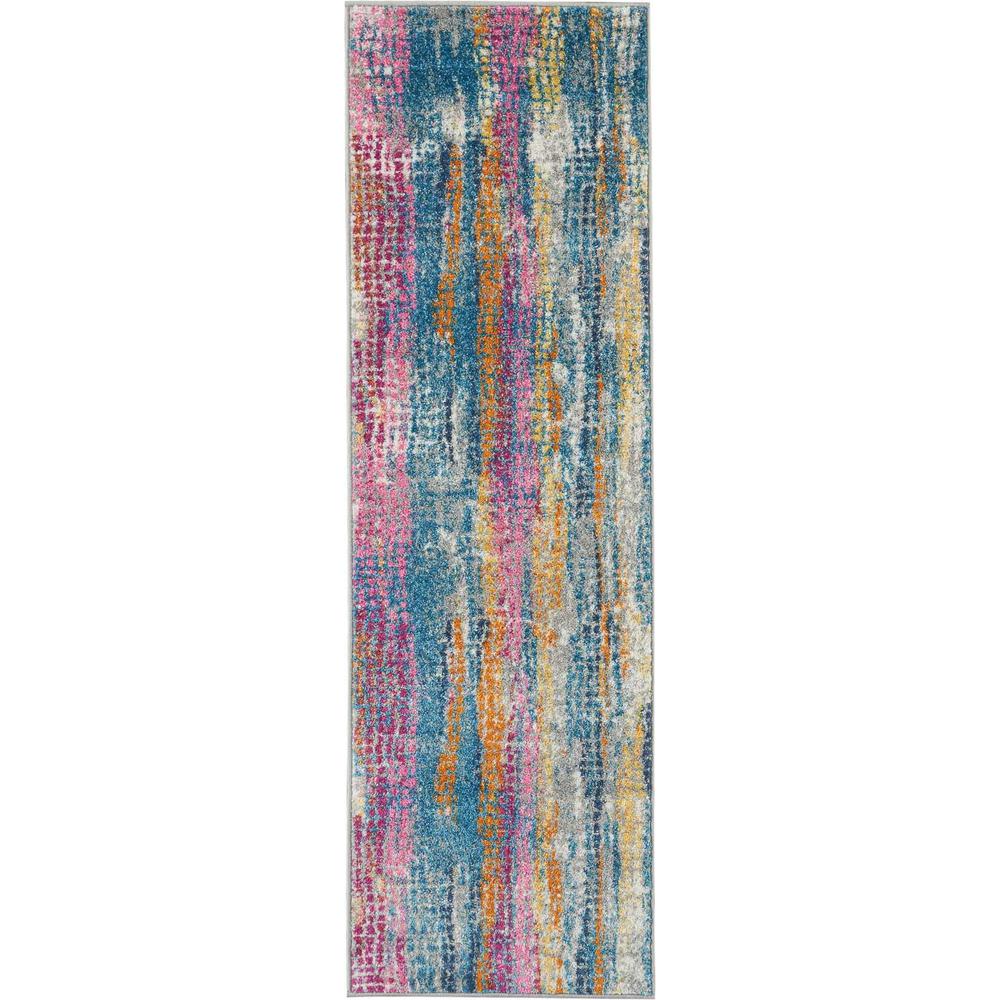 Passion Area Rug, GREY/Multicolor, 1'10" x 6'. Picture 1