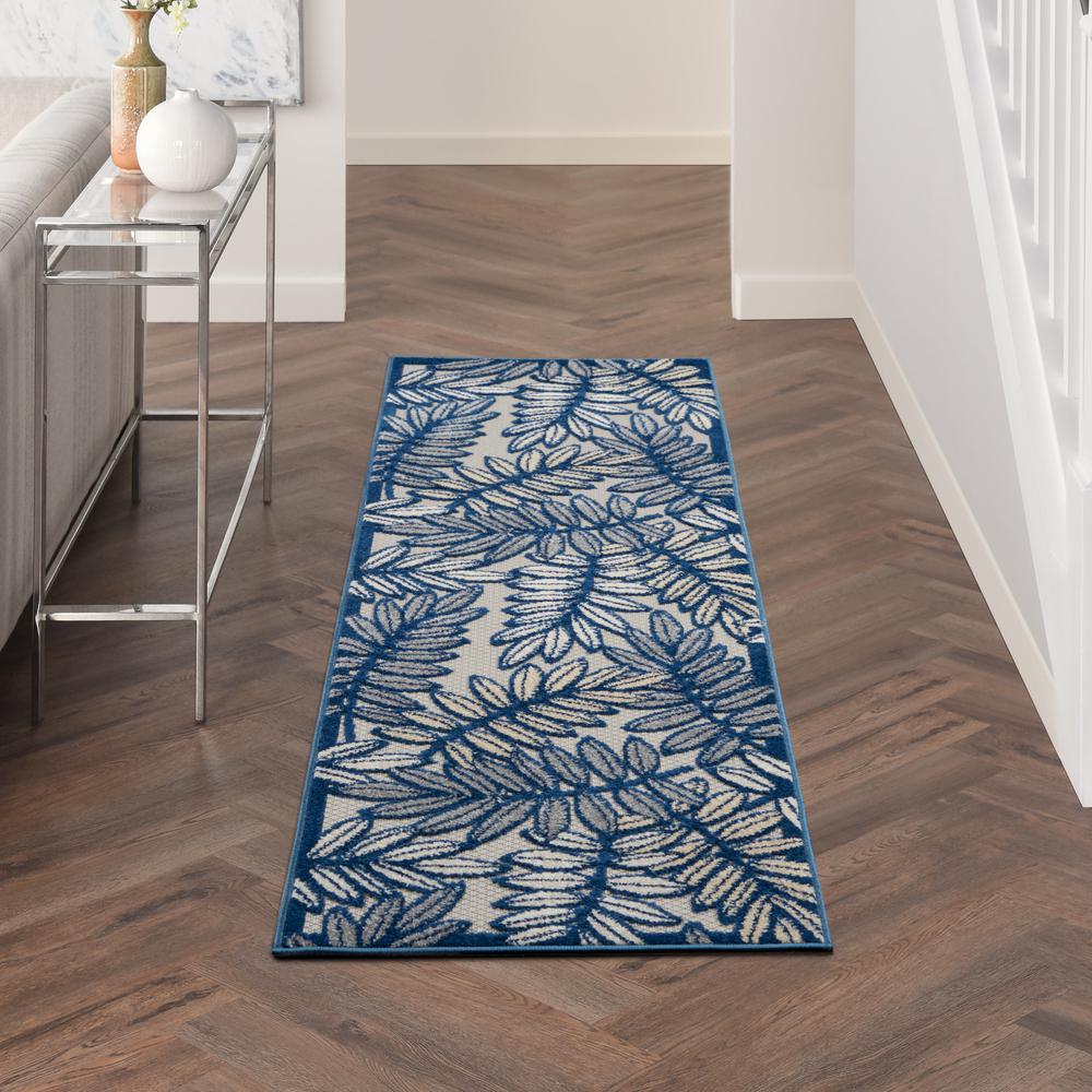 Tropical Runner Area Rug, 8' Runner. Picture 3