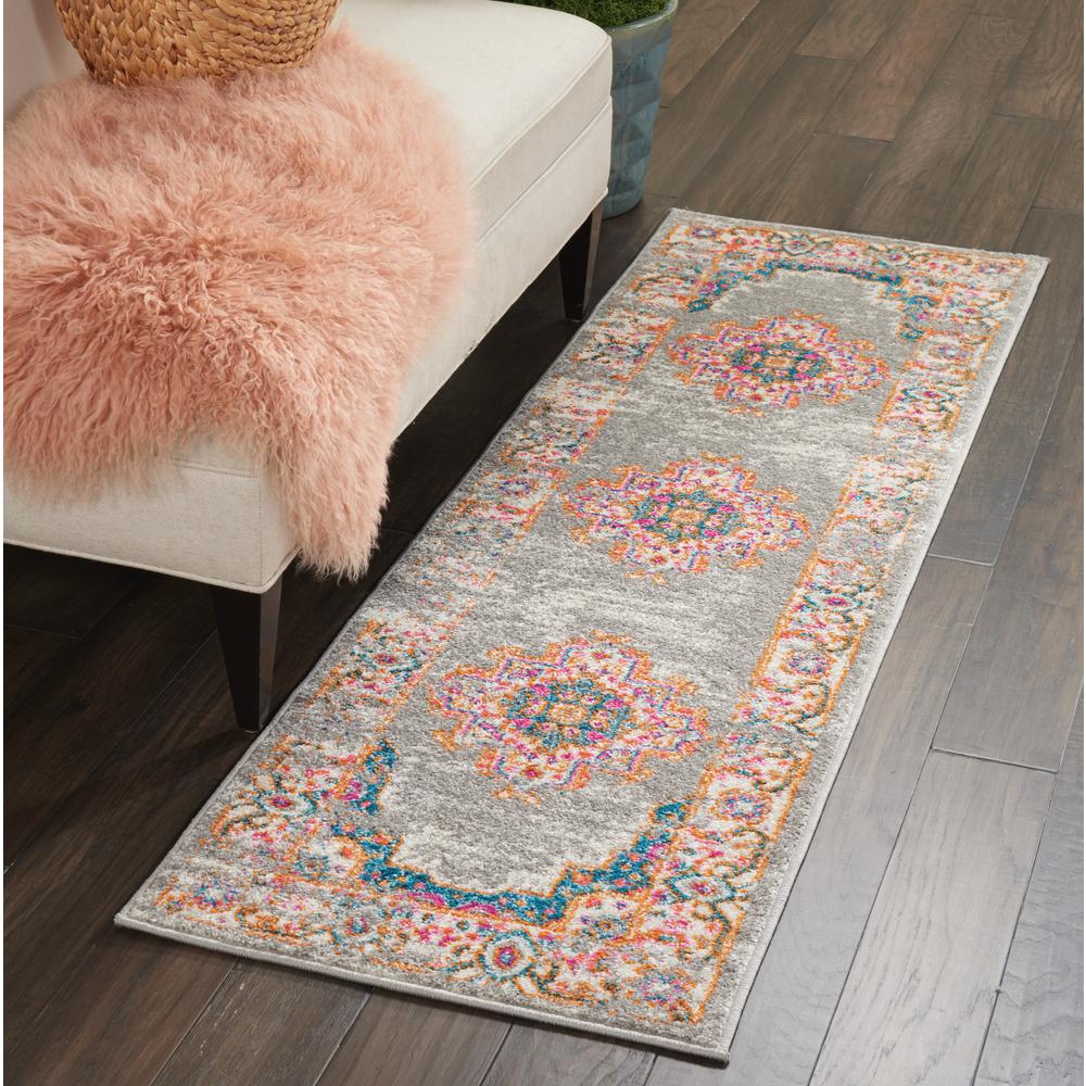 Passion Area Rug, Grey, 1'10" x 6'. Picture 4