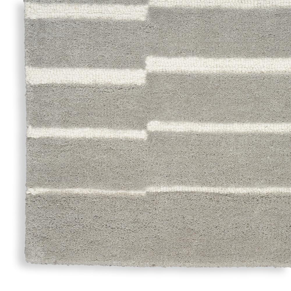 Nourison Modern Edge 8' x 10' Area Rug in Grey Color. Picture 7