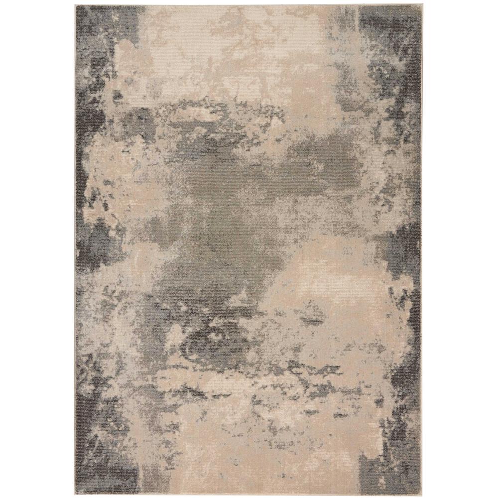 Maxell Area Rug, Ivory/Grey, 5'3" x 7'3". Picture 1
