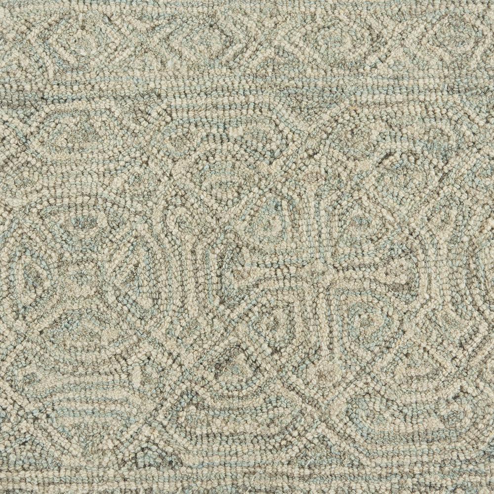 Azura Area Rug, Ivory/Grey/Teal, 8' x 11'. Picture 6