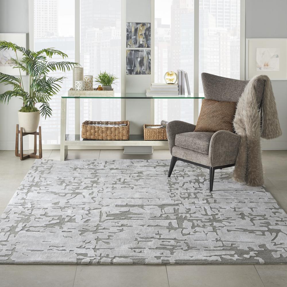Symmetry Area Rug, Ivory/Taupe, 7'9" X 9'9". Picture 2