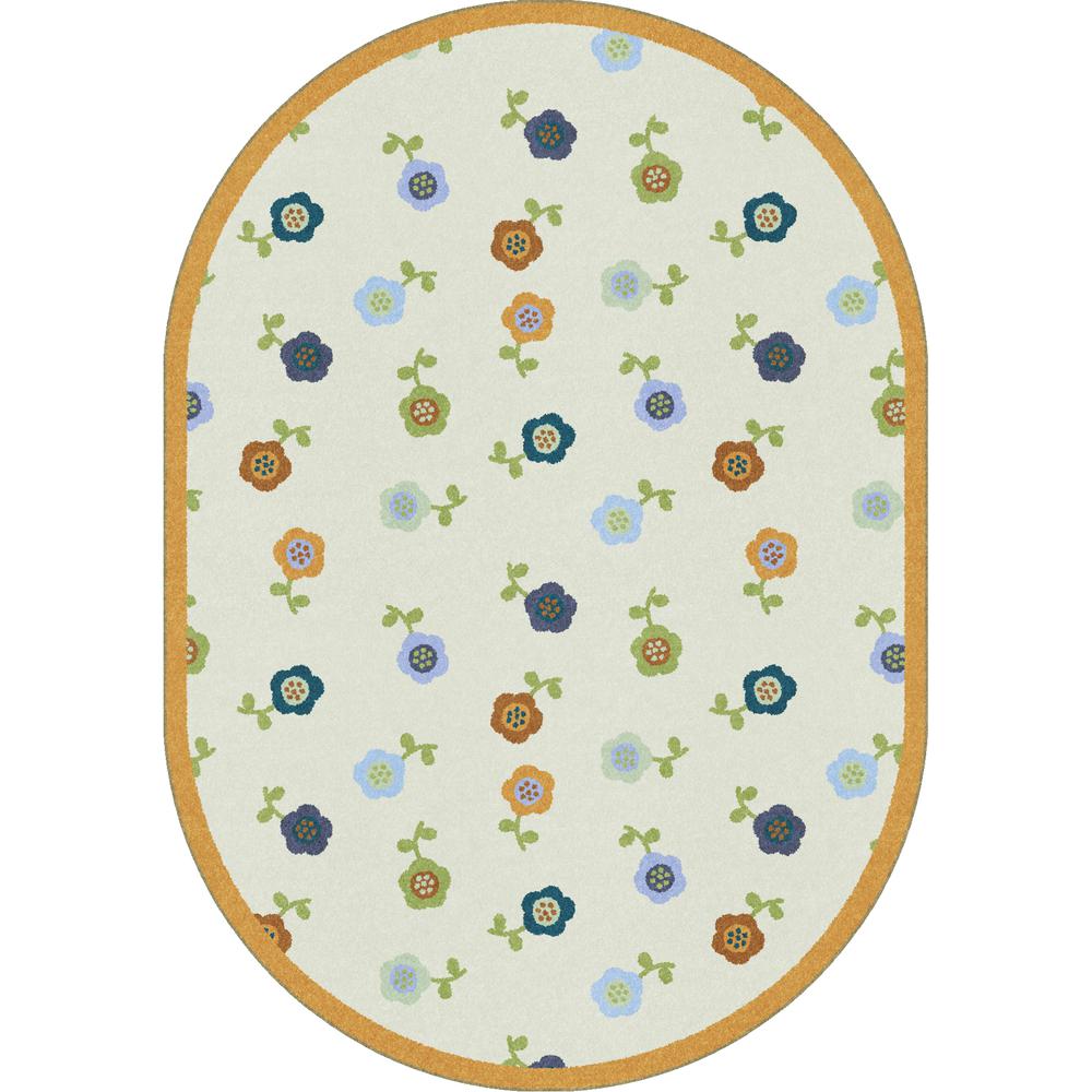 Joy Carpet Awesome Blossom Bold 5'4" x 7'8" Oval. Picture 1