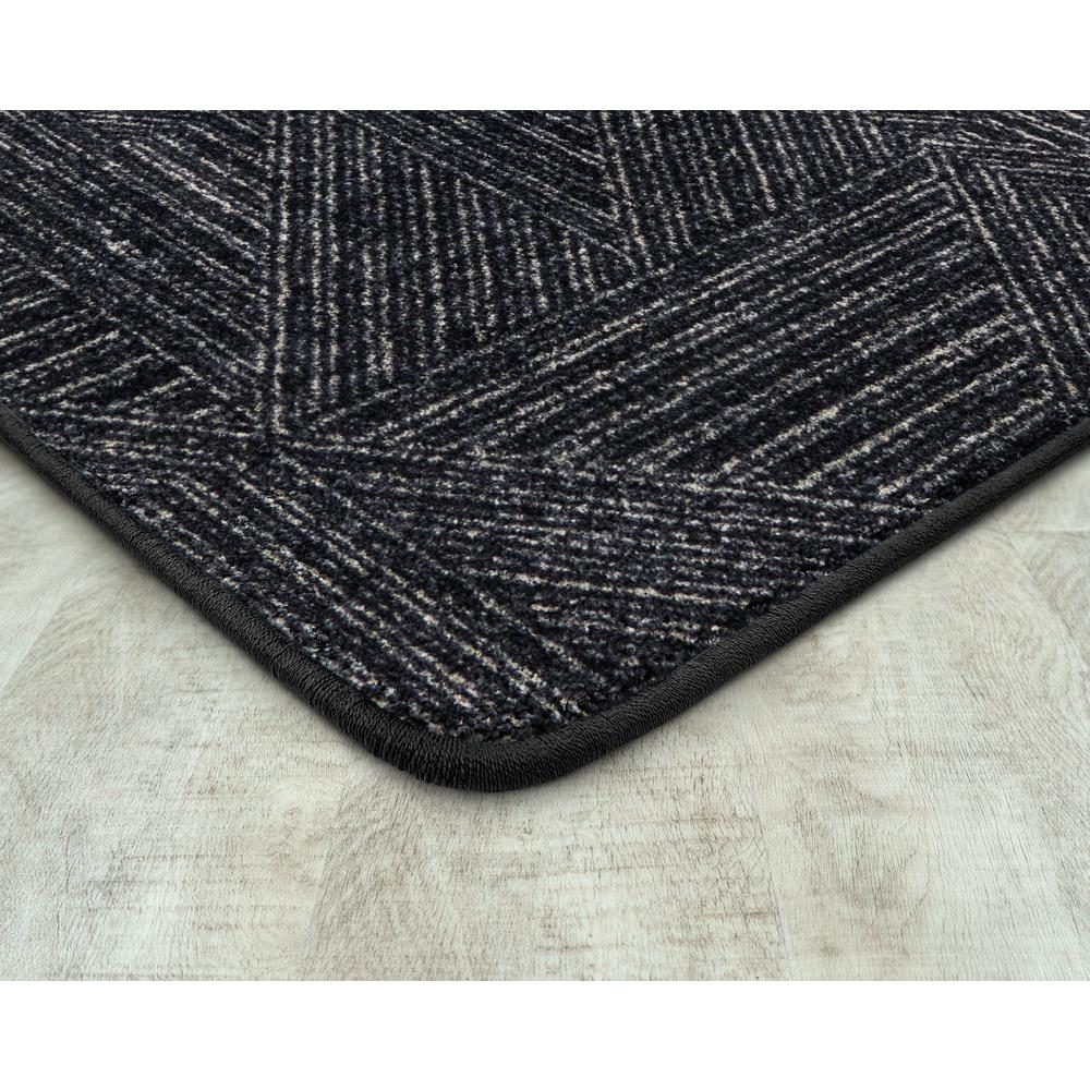 Above Board 5'4" x 7'8" area rug in color Onyx. Picture 2