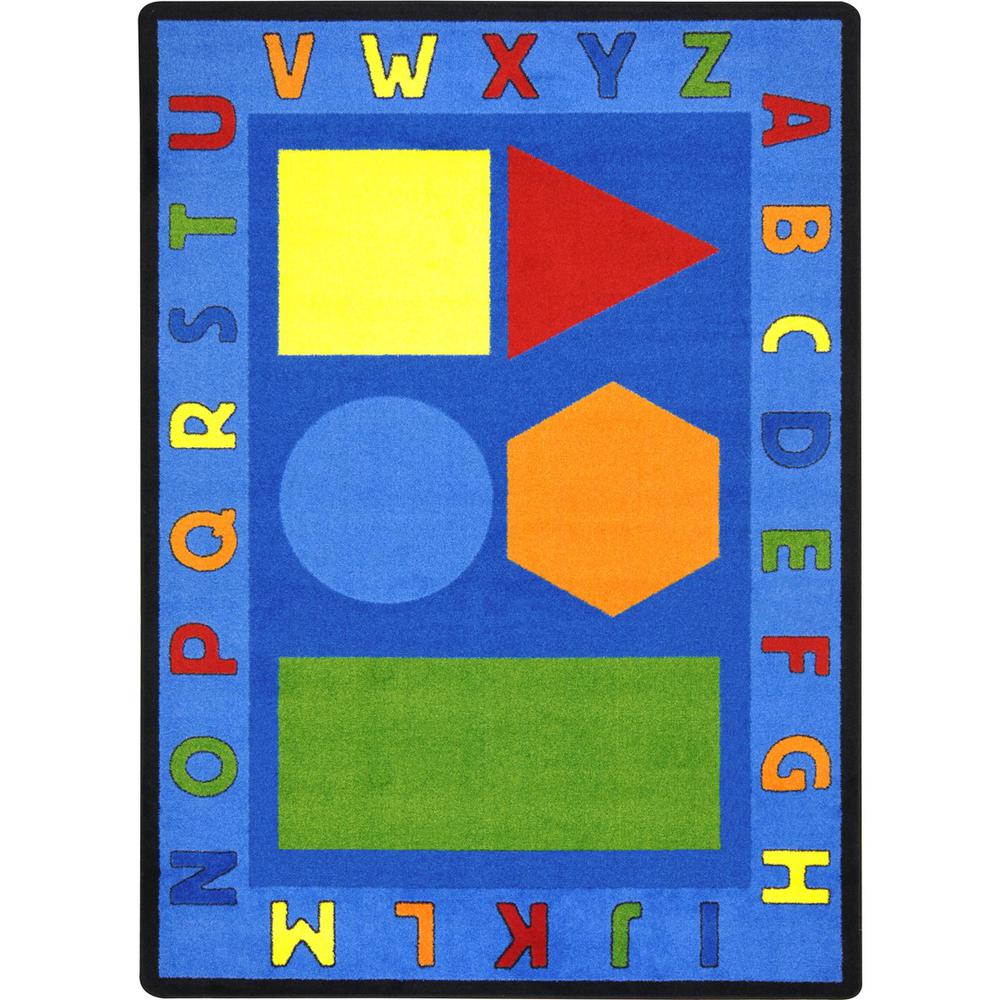 Joy Carpet Alphabet Shapes Multi 7'8" x 10'9". Picture 1