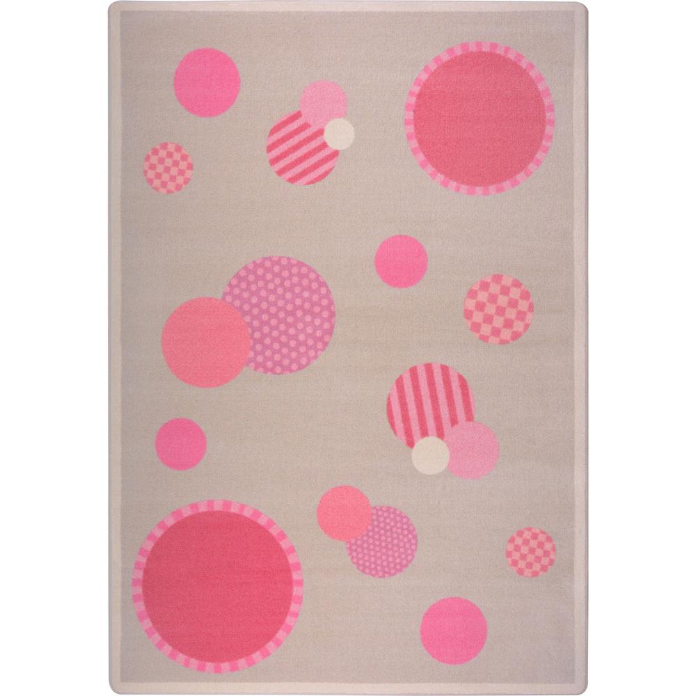 Joy Carpet Baby Dots Pink 5'4" x 7'8". Picture 1