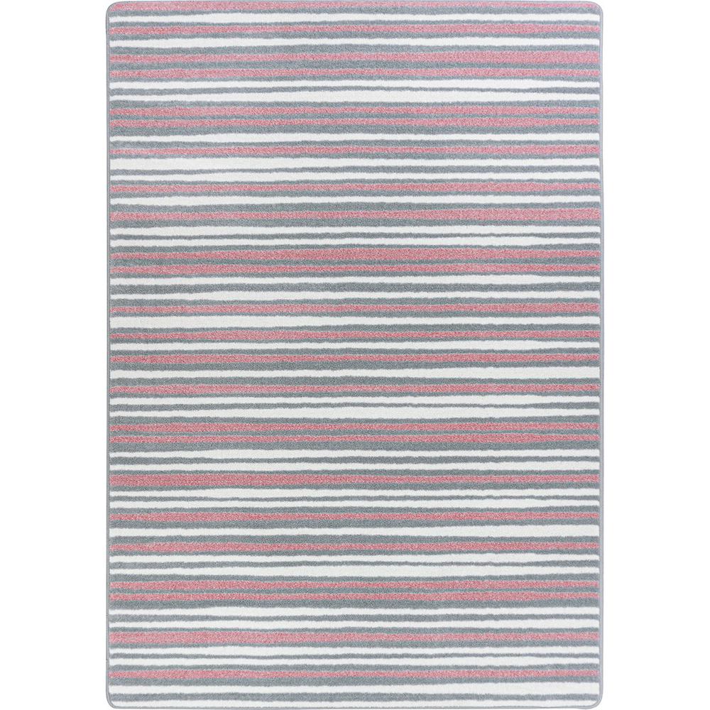 Between the Lines 5'4" x 7'8" area rug in color Blush. Picture 1