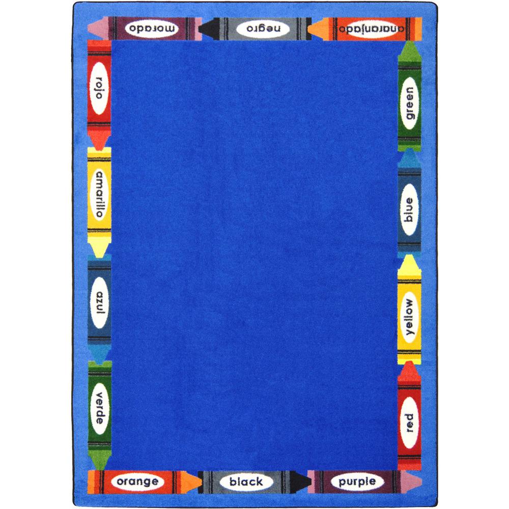 Joy Carpet Bilingual Colors Multi 7'8" x 10'9". Picture 1