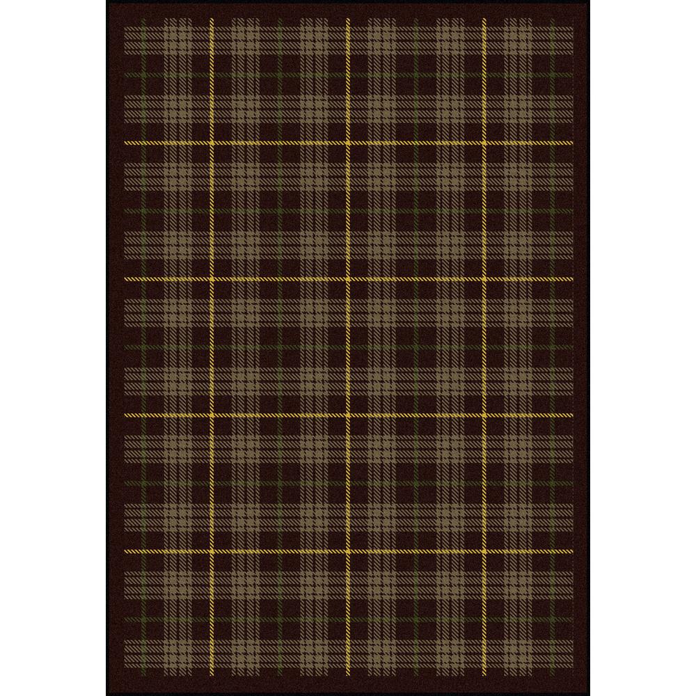 Joy Carpet Bit O' Scotch Bark Brown 5'4" x 7'8". Picture 1