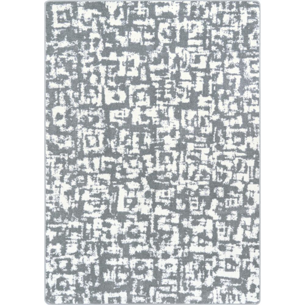 Block Print 5'4" x 7'8" area rug in color Cloudy. Picture 1