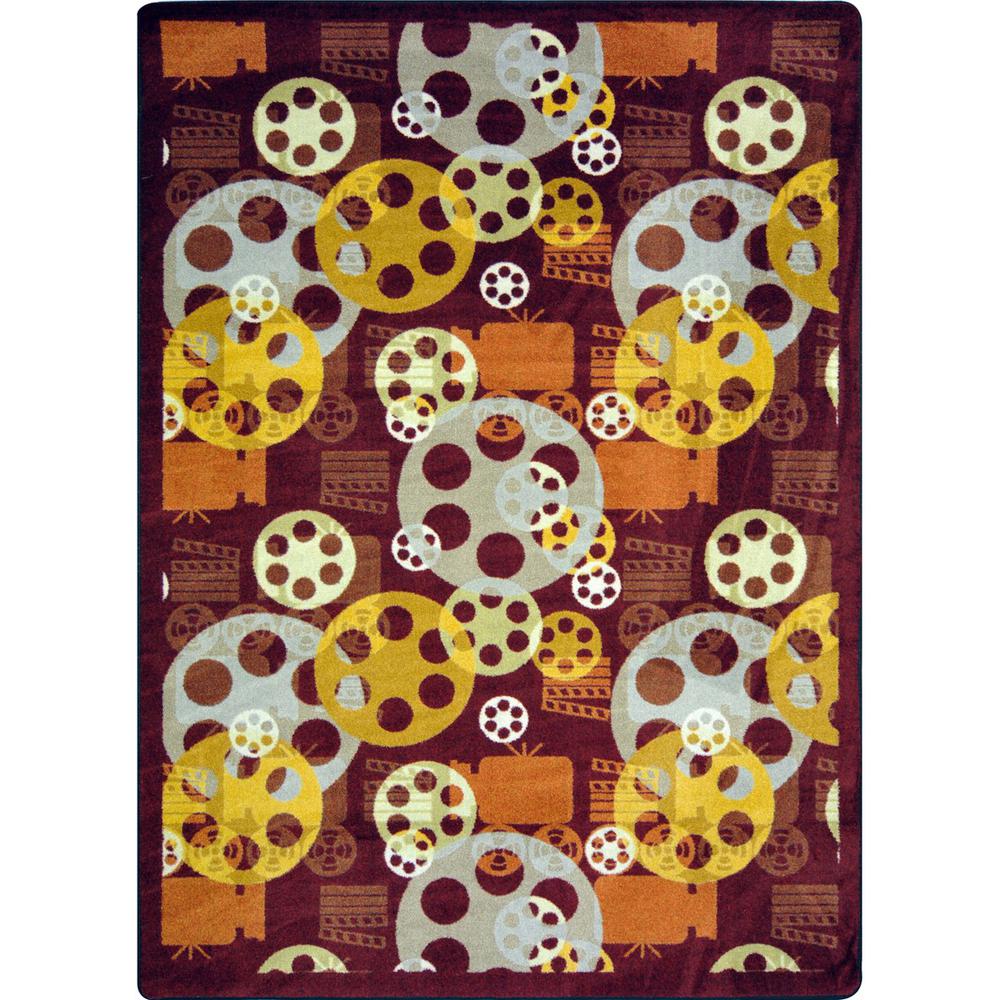 Joy Carpet Blockbuster Burgundy 5'4" x 7'8". Picture 1