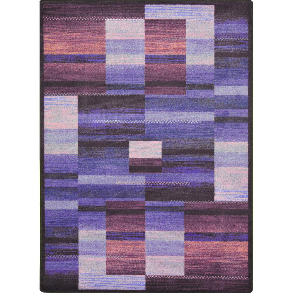 Joy Carpet Boomblox Purple 5'4" x 7'8". Picture 1
