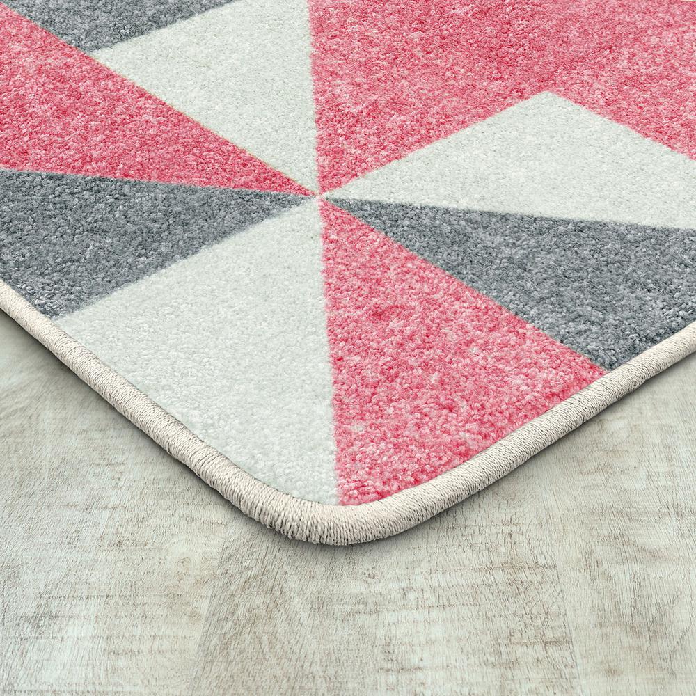 Cartwheel 5'4" x 7'8" area rug in color Blush. Picture 2