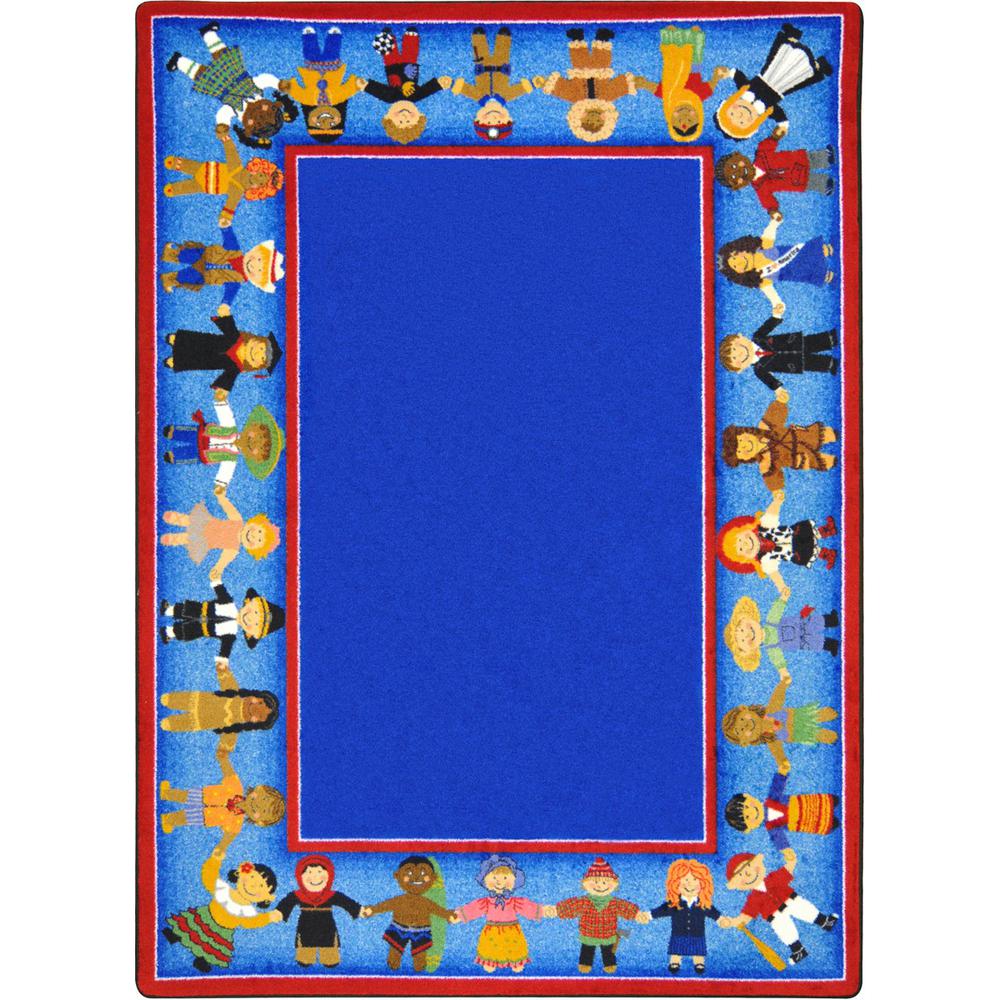 Joy Carpet Children Of Many Cultures Multi 7'8" x 10'9". Picture 1