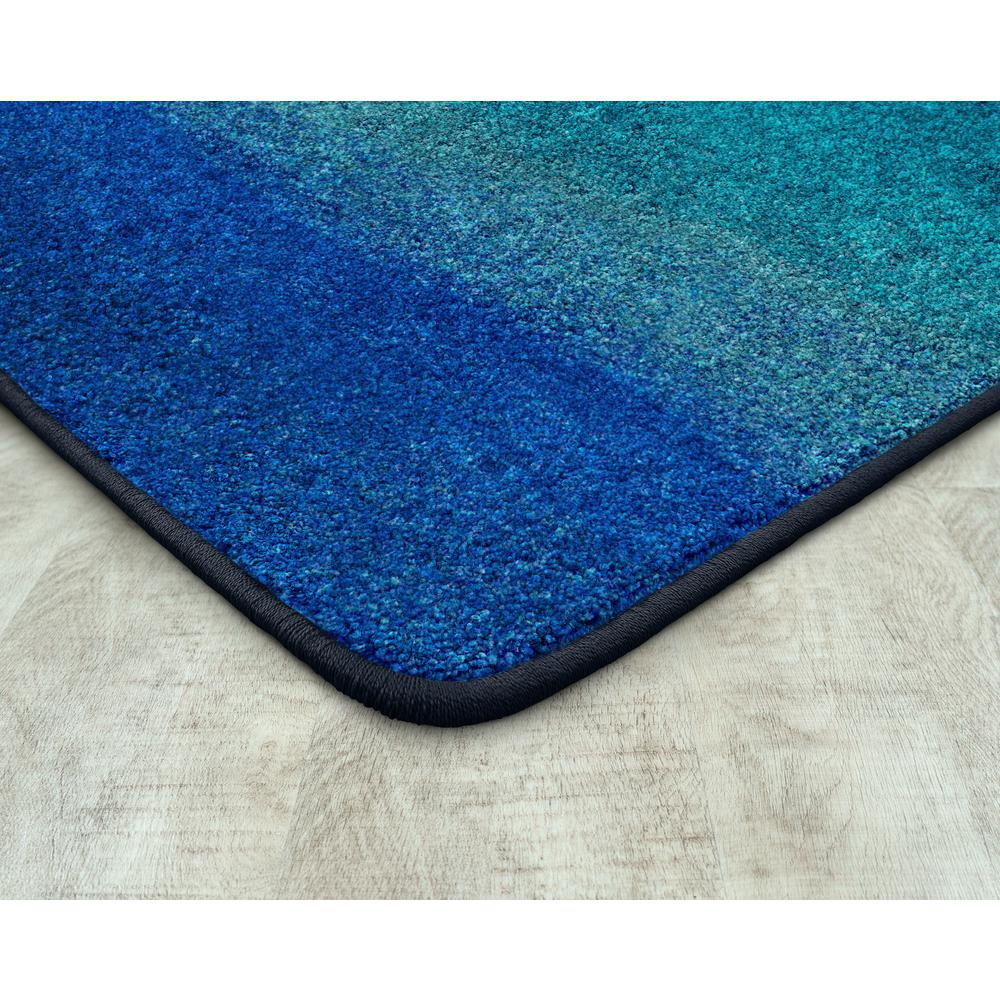 Colorwash 7'8" x 10'9" area rug in color Marine. Picture 2