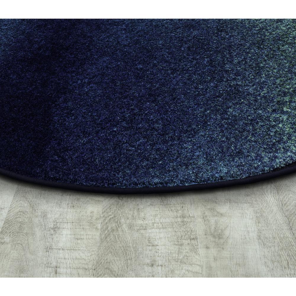Colorwash 7'8" x 10'9" area rug in color Marine. Picture 5