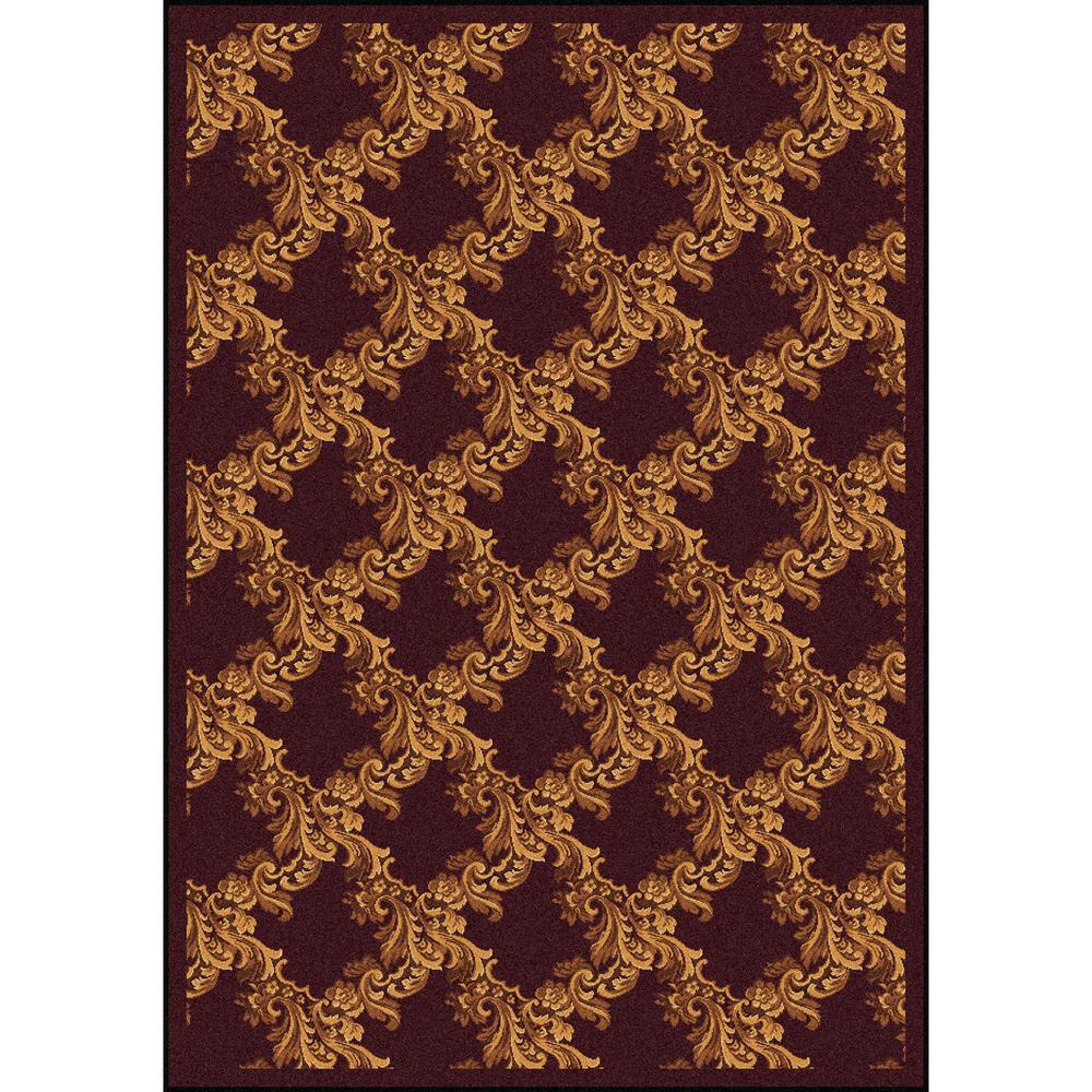 Joy Carpet Corinth Burgundy 5'4" x 7'8". Picture 1