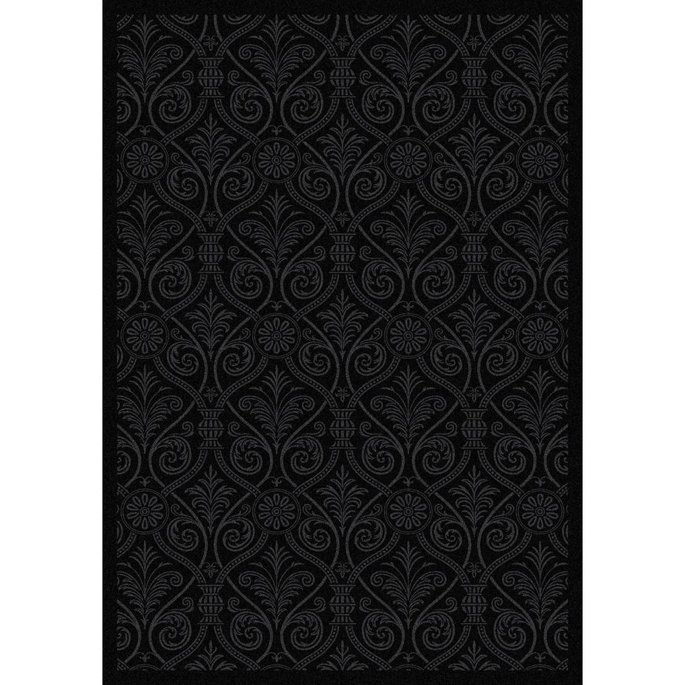 Joy Carpet Damascus Black 5'4" x 7'8". Picture 1