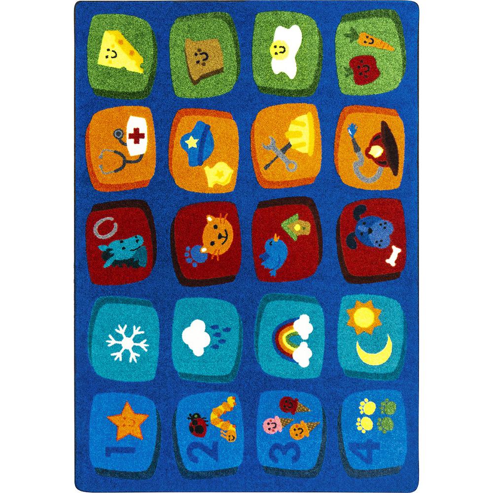 Discovery Blocks 7'8" x 10'9" area rug in color Multi. Picture 1