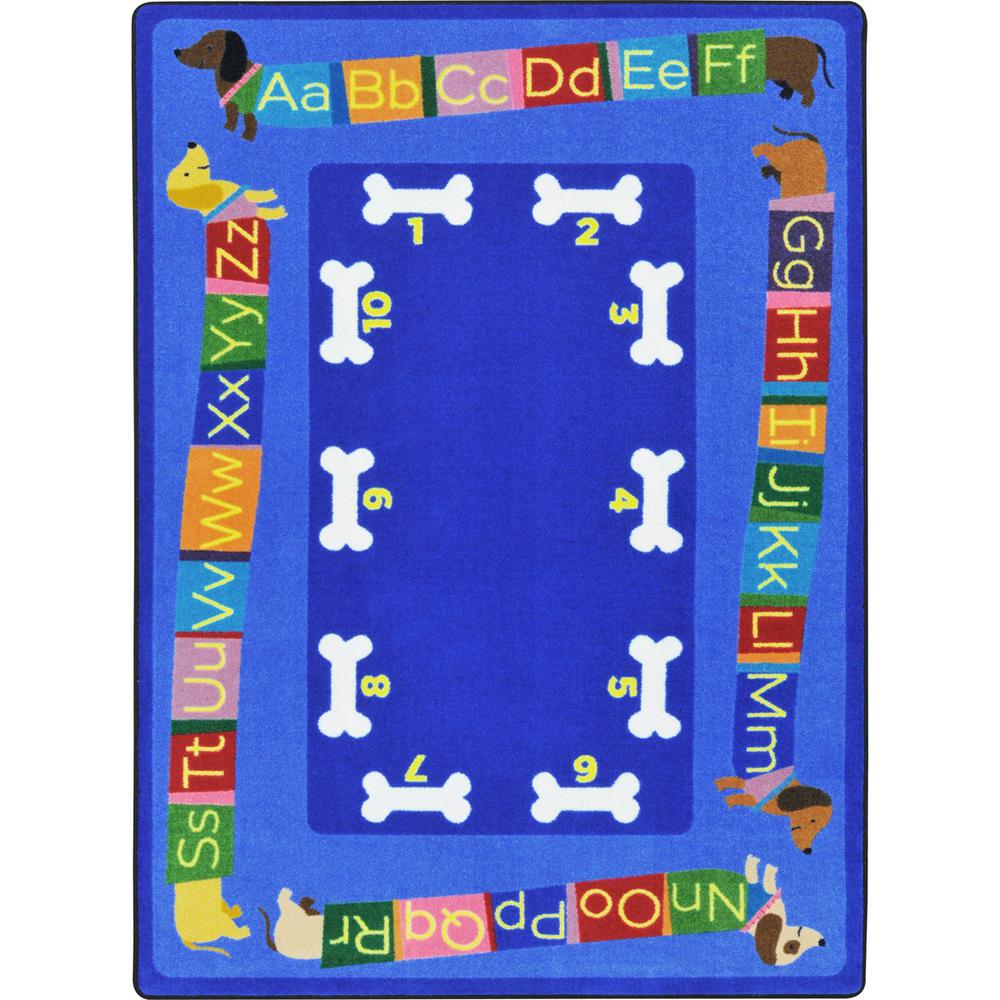 Joy Carpet Doggone Good Alphabet Multi 7'8" x 10'9". Picture 1