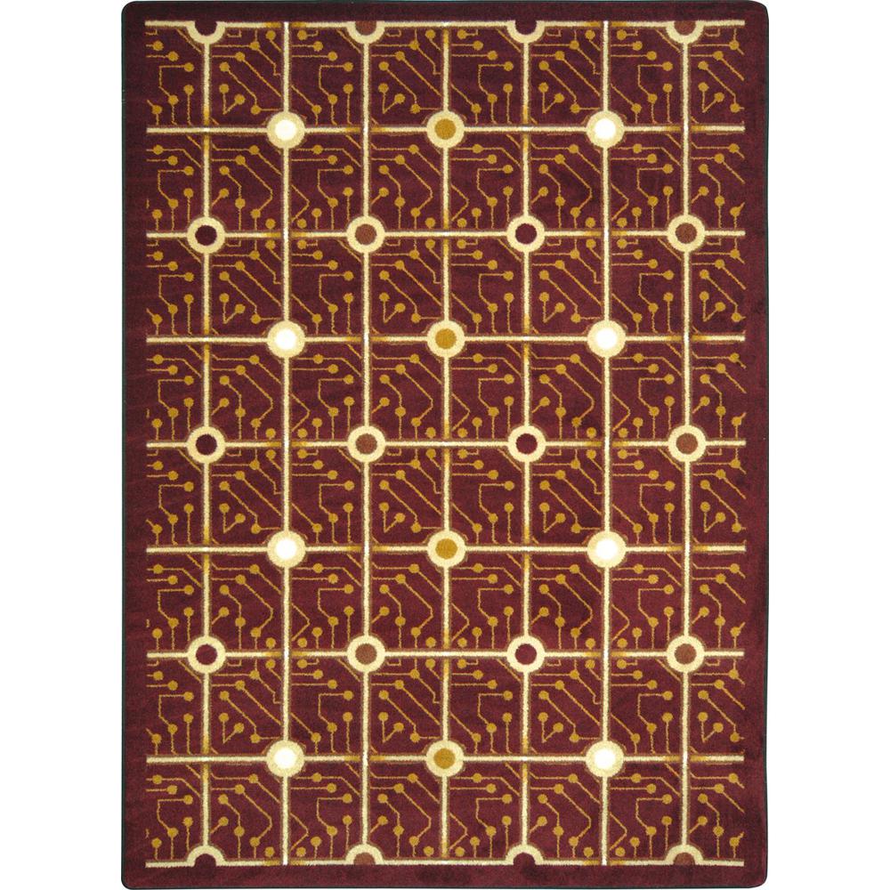 Joy Carpet Electrode Burgundy 5'4" x 7'8". Picture 1