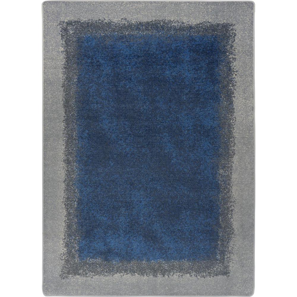 Grounded 7'8" x 10'9" area rug in color Marine. Picture 1
