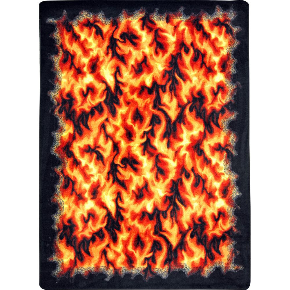 Joy Carpet Inferno Red 5'4" x 7'8". Picture 1